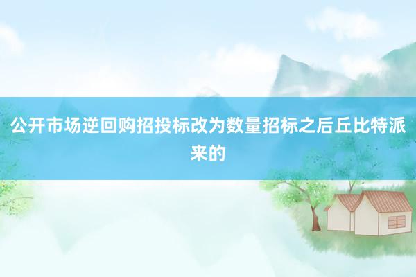 公开市场逆回购招投标改为数量招标之后丘比特派来的