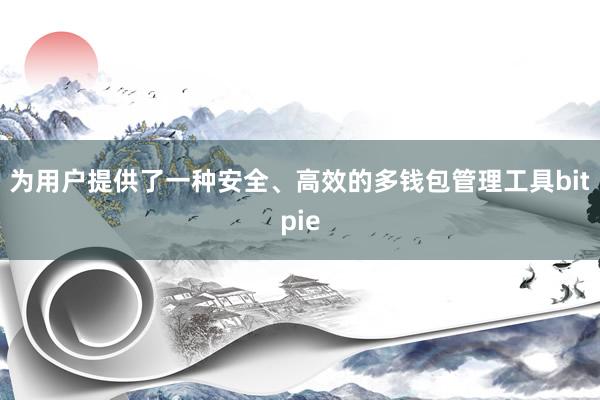 为用户提供了一种安全、高效的多钱包管理工具bitpie