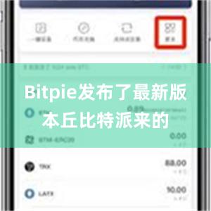 Bitpie发布了最新版本丘比特派来的