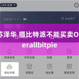 苏泽华 摄比特派不能买卖Overallbitpie