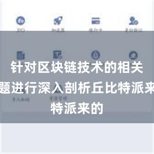 针对区块链技术的相关话题进行深入剖析丘比特派来的