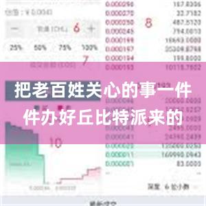 把老百姓关心的事一件件办好丘比特派来的