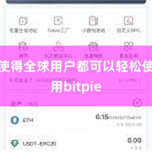 使得全球用户都可以轻松使用bitpie