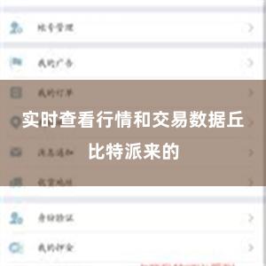 实时查看行情和交易数据丘比特派来的